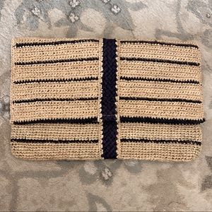 New Tommy Bahama Raffia Whitney Clutch
